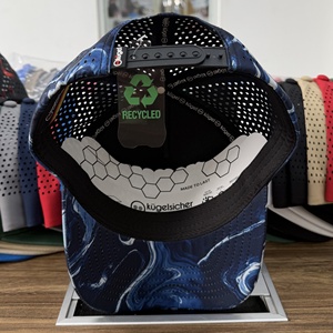 Gorra de Golf con Camuflaje Personalizado, Diseño de Remolino Líquido, Impresión Digital Impermeable, 5 Paneles, Perforaciones Láser, Transpirable, Visera Curva, para Hombre y Mujer - Product Image 6