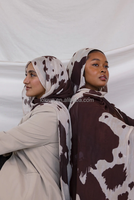 Floral léopard serpent châle respirant doux coton rayonne Viscose tissé Modal été Hijab casquettes pour femmes musulmanes plaine écharpe Logo