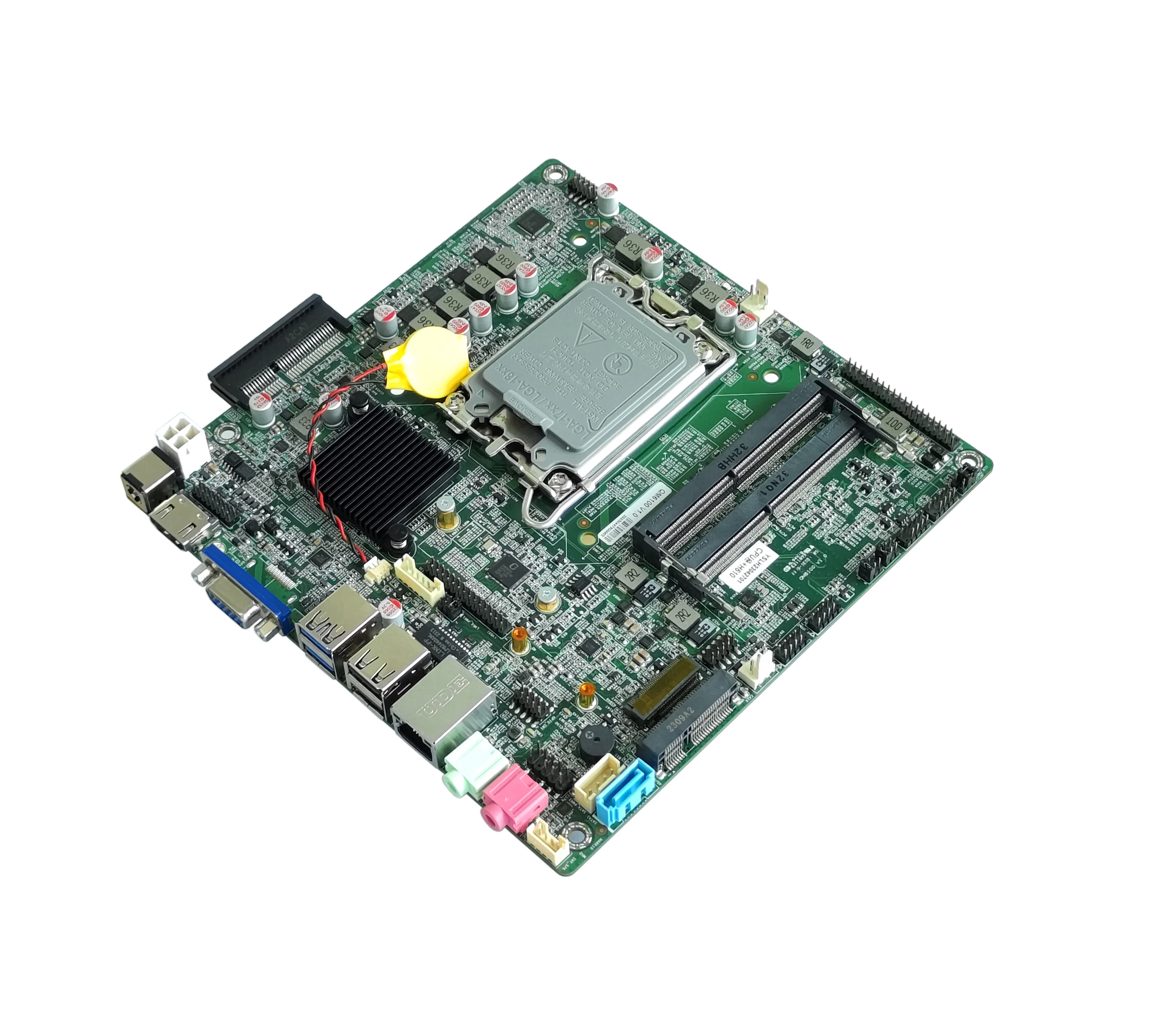 ELSKY QM6100 dernier 16 cœurs lga 1700 carte mère 13gen i9 13900 processeur H610 chipset DDR4 3200MHZ intel réseau PCIE-4X x86 s