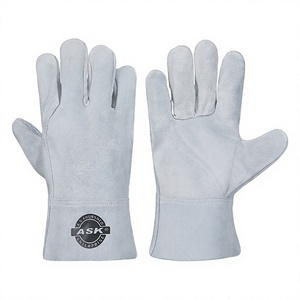 Gants de soudage en cuir résistant à la chaleur, gants de travail de sécurité robustes pour la soudure MIG TIG Stick - Product Image 1
