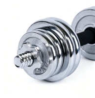 Haltères réglables électroplaqués et ensemble de barres variables 15-50 kg - Équipement de fitness multifonctionnel directement de l'usine