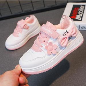 Suela de goma Zapatos de lazo escolar para niños Venta al por mayor Zapatos deportivos para niños <span class=keywords><strong>Zapatillas</strong></span> blancas con estampado de dibujos animados para niños - Product Image 5