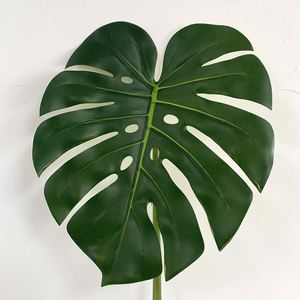 LO-532 Vente en gros <span class=keywords><strong>de</strong></span> feuilles <span class=keywords><strong>de</strong></span> <span class=keywords><strong>palmier</strong></span> Monstera artificielles 3D géantes <span class=keywords><strong>de</strong></span> 124 cm, aspect réaliste, pour arrangements et décorations - Product Image 5
