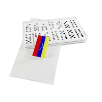 Vente en gros Jeu de dominos en acrylique personnalisé à 2 couches de qualité supérieure Jeu de société de puzzle pour enfants et adultes