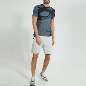 Regular Fit Light Weight Breathable Quick Dry Eco-Friendly Men's 100% Polyester O-Neck <b>Short</b> <b>Sleeve</b> Canvas T-Shirt Anti-Wrinkle - Product Image 3