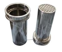 SS304 CRC manchon de colonne triclamp stinger avec disque fritté de 5 microns et support d'abeille hexagonale