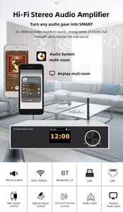 Amplificateur domestique Hi-Fi Cloudyx CL-500W, best-seller |   2x100W WiFi BT USB DAC Input Tidal/<span class=keywords><strong>Qobuz</strong></span> Streaming - Product Image 6