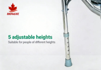 Siège de toilette réglable et portable HONGYE XTL894 avec cadre chromé léger, certifié CE, équipement de réadaptation