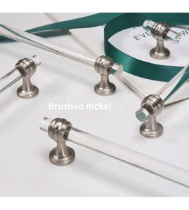 WEKIS Transparent Acrylic Adjustable Cabinet Handles <b>Pulls</b>-Modern Minimalist Kitchen <b>Drawer</b> Hardware Durable T-Shaped Exterior - Product Image 6