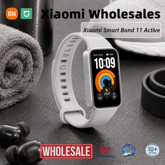 Wholesale Original Mi Smart Band 11 Active Global Version Fitness Tracker AMOLED Heart Rate SpO2 Waterproof Sport Running