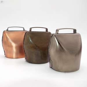 Cloche pour chien de chasse logo personnalisé gros cloches de chèvre laiton ruban cloche de vache usine cloche/ - Product Image 1