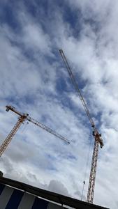 <span class=keywords><strong>Grue</strong></span> à tour de construction 8T sans cabine à plateau plat, PLC, nouvelle, avec système d'escalade interne, moteur électrique chinois, interrupteur de fin de course, vérin de levage et télécommande - Product Image 3