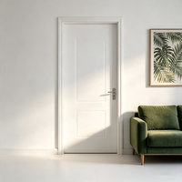 Puerta Interior Invisible de Madera Sólida QI TAI, Aislamiento Acústico, Diseño Minimalista, Puerta Batiente Simple Personalizada para Exterior