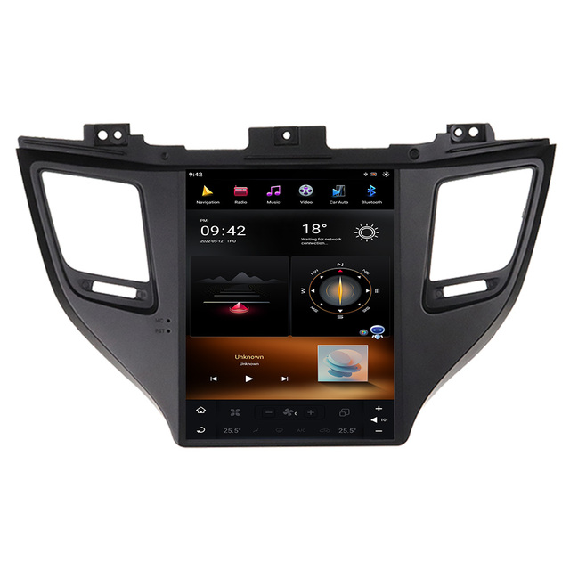 Android 11 Touch Vertical in Tesla Style Screen Car Radio Stereo GPS Navigation Headunit Carplay for Hyundai Tuscon 2015-2019