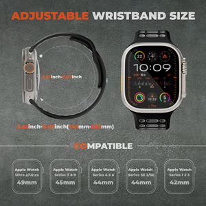 CM 2024 <span class=keywords><strong>correa</strong></span> de reloj de silicona más nueva para Series10 9 8 7 6 5 4 3 2 1 <span class=keywords><strong>Correa</strong></span> <span class=keywords><strong>deportiva</strong></span> para <span class=keywords><strong>Apple</strong></span> <span class=keywords><strong>Watch</strong></span> Ultra2 - Product Image 4