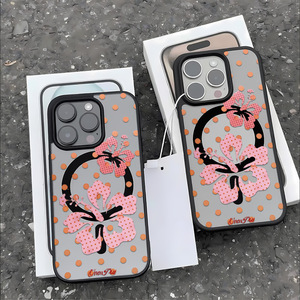 เคสโทรศัพท์กันกระแทกแบบแม่เหล็ก ลายจุดสีชมพูดอกชบา รูใหญ่ สำหรับ iPhone 17 Pro Max - Product Image 2