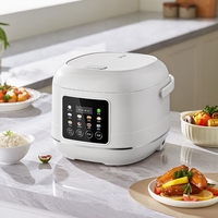 Casserole électrique Great Bear 4L, contrôle numérique intelligent, acier inoxydable, appareil de cuisson multifonctionnel pour la maison