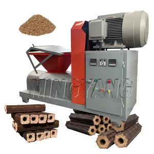 Competitive compressed wood sawdust biomass tree leaves bamboo briquettes press manufacturing machines price