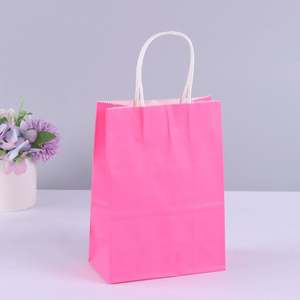 Sacs cadeaux en papier d'emballage pour vêtements imprimés en violet en gros avec poignée - Product Image 5