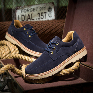 Nouvelles Chaussures Décontractées Basses pour Hommes en Daim Style Workwear – Idéales pour le Business - Product Image 1