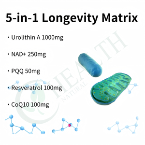 Fabricante de Suplementos para la Salud, Suplemento Energético, Marca Privada, Fábrica OEM, Cápsulas de Urolithin A para Antioxidantes - Product Image 3