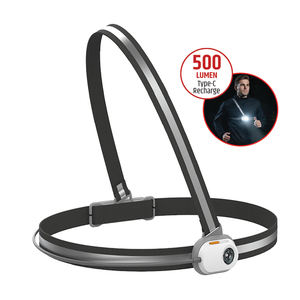 Chaleco Reflectante con Luz LED para Correr, Combinación Delantera/Trasera, Recargable por USB, Clasificación IP55, Ángulo de Haz de 180°, Seguridad para Senderismo, Deportes al Aire Libre, Correr - Product Image 1