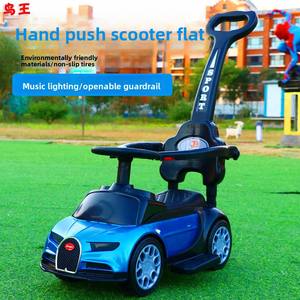 Fabrik-Bestseller <span class=keywords><strong>3</strong></span>-in-1 Kinder-Rutschauto mit 4 Rädern, Sonnenschutz, Musik und Lichtern - Product Image 2