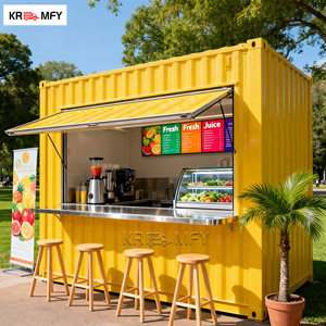 Contenedor Prefabricado de 20 Pies de Altura, Estilo Bar de Playa, Restaurante, Quiosco de Café, Tienda Móvil, Cafetería con Mesas - Product Image 5