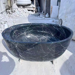 <span class=keywords><strong>Baignoire</strong></span> autoportante en marbre noir BLVE, décoration de salle de bain de luxe, style moderne, pierre naturelle, <span class=keywords><strong>baignoire</strong></span> à immersion en vente - Product Image 1