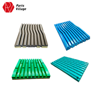 Plaque de mâchoire en acier allié + barre en alliage TiC pour concasseur à mâchoires, haute résistance à l'usure, durable, vente chaude