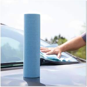 Rouleaux d'essuie-glaces automobiles Boardwalk AUTORL1650B bleus 9,4 x 11, outils de nettoyage automobile, 30 par carton - Product Image 3