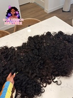 Paquetes de Cabello Humano Rizado 100% Indio al por Mayor, Ondulado Natural sin Procesar, Rizado Kinky, Sin Caída, Cabello Ondulado Profundo con Ondas Corporales
