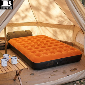 Lit <span class=keywords><strong>de</strong></span> camping gonflable portable avec pompe USB intégrée rechargeable, <span class=keywords><strong>matelas</strong></span> pneumatique pour invités, idéal pour l'extérieur, la maison et les voyages - Product Image 4