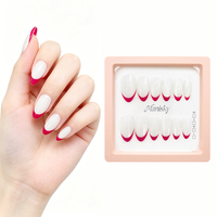 Ongles à presser en acrylique Premium, finition mate et pailletée, élégants et sophistiqués, respectueux de la peau, sans dommages causés par la colle, vente en gros