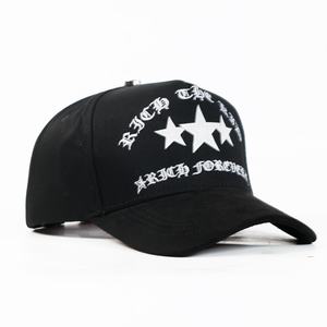 Gorras Personalizadas Barbas X CT de 5 Paneles, Gorra de Béisbol Unisex con Bordado y Detalles de Estrellas - Product Image 2