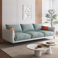 Canapé en bois massif et cuir de style minimaliste italien pour appartement, petit salon, design moderne, accoudoir droit, écologique, durable