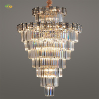 JYLIGHTING cristal doré brillant luxe élégant design haut de gamme lustre en cristal LED lampe en cristal intérieur