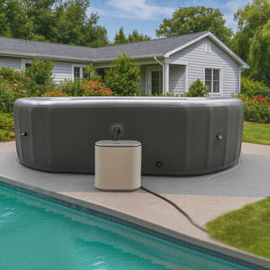 Spa gonflable chauffé sur mesure pour <span class=keywords><strong>piscine</strong></span> avec fonction de création de vagues et de bulles, forme ovale, utilisation en extérieur, matériau PVC - Product Image 2