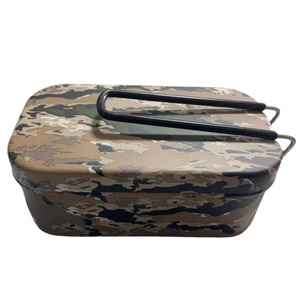 Boîte à repas en aluminium camouflage pour chasse et cosplay en extérieur - Product Image 4