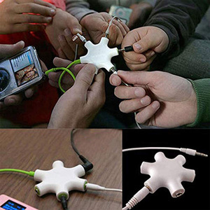 Headphone Splitter 5-Way 3.5mm Audio Headphones Multi Jack Splitter Headset Stereo Adapter Connector - Product Image 4