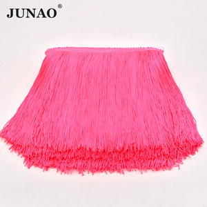 JUNAO Sợi Bông Lớn Tua Vải DIY Mặt Dây Chuyền Quần Áo Nhảy Múa Làm Fringe <span class=keywords><strong>Trim</strong></span> Craft Tua Phụ Kiện May - Product Image 6