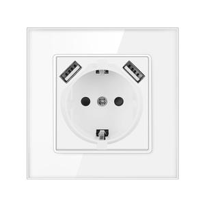 เต้ารับมาตรฐานยุโรป 3 ช่อง พร้อมพอร์ต USB คู่ 16A แบบ Type-C สำหรับชาร์จโทรศัพท์มือถือ - Product Image 5