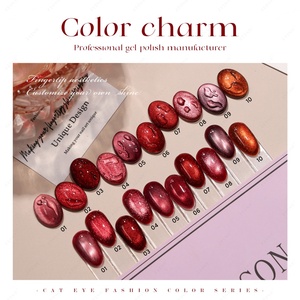 เจลทาเล็บ JTING คริสต์มาส 10 สี รุ่น Ruby Cat Eye สีแดง แม่เหล็กดูดติดเล็บ คอลเลคชั่นเจลตาแมว ปราศจากสาร TPO/Hema รับผลิตแบบ OEM เจลยูวีสำหรับทาเล็บ - Product Image 4