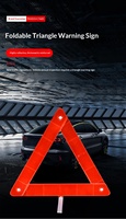 Triángulo de Advertencia de Emergencia para Automóvil, Triángulo de Advertencia, Señal de Tráfico Triangular para Remindere de Seguridad en Caso de Avería de Vehículos en Carretera