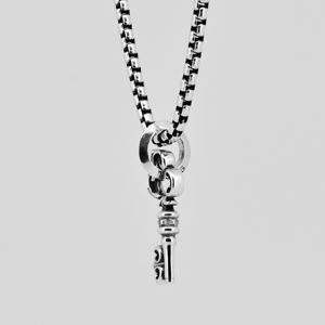 Punk Biker Retro Liontin Kunci Perak Murni <span class=keywords><strong>Kabbalah</strong></span> Jimat Kunci Liontin Jimat - Product Image 2