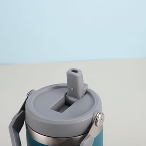 30oz Double Layer Thermal Mug Gift Set 304 Stainless Steel Tumbler Water Bottle Portable Vacuum <strong>Flask</strong> <strong>with</strong> Handle <strong>Straw</strong> - Product Image 3