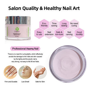 El fabricante de polvos de inmersión puede personalizar el logotipo Juego de polvos de inmersión de <span class=keywords><strong>uñas</strong></span> de marca para nuevos estudiantes y mayoristas Polvo de inmersión de <span class=keywords><strong>uñas</strong></span> en caja - Product Image 2