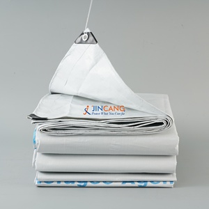 Bâche en PE tissée enduite blanche, imperméable, pour extérieur, jardin, abri pour animaux, protection contre la pluie, <span class=keywords><strong>pergola</strong></span>, enclos - Product Image 1