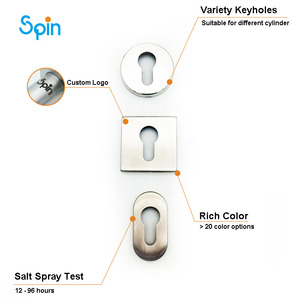 Vòng escutcheon Euro khóa xi lanh Bìa nội thất cửa LEVER xử lý với vuông <span class=keywords><strong>Rose</strong></span> - Product Image 2