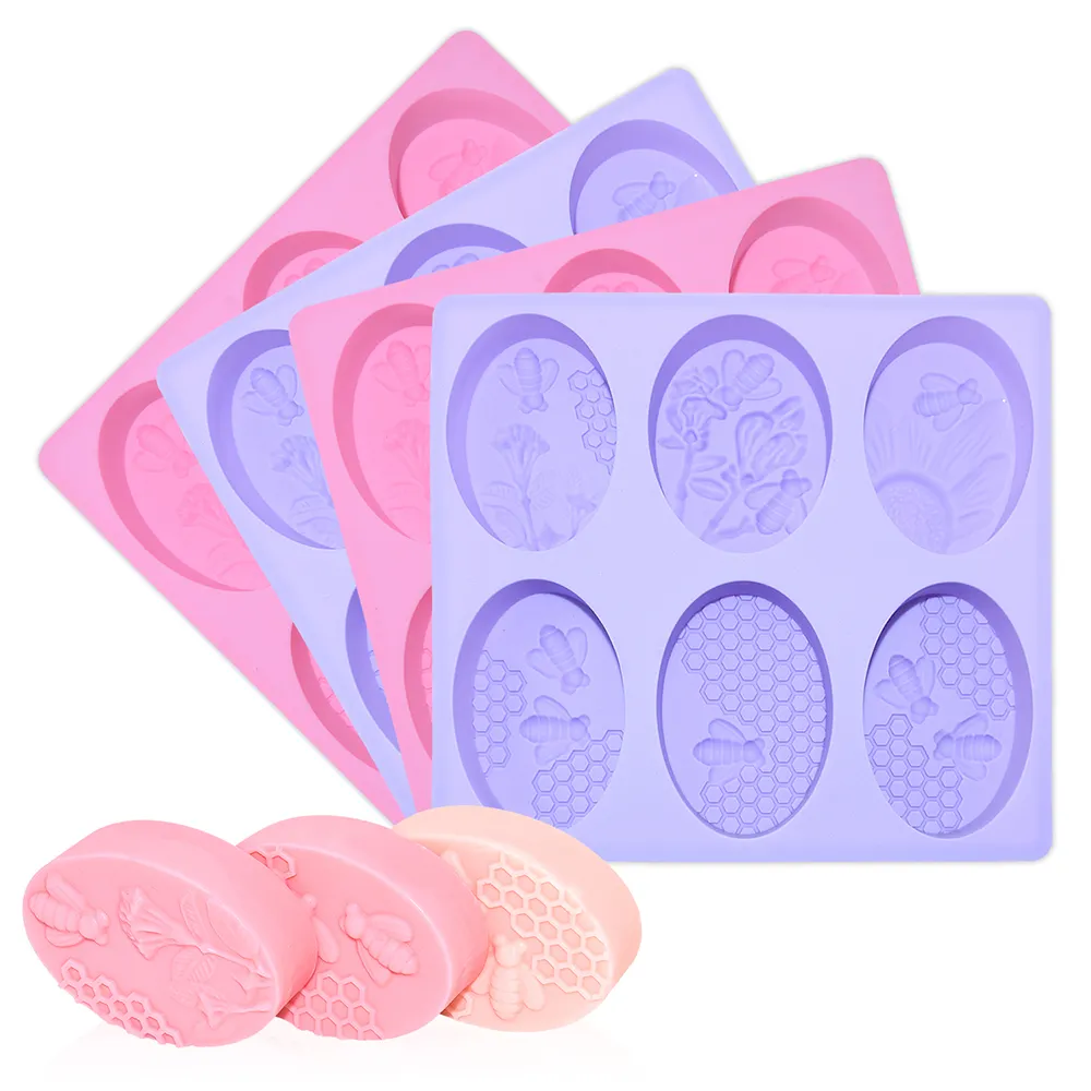 BHD Custom BPA free DIY Bath Roses Flower Soap Molding Moulds Homemade Soap Making Molds Silicone Soap Molds